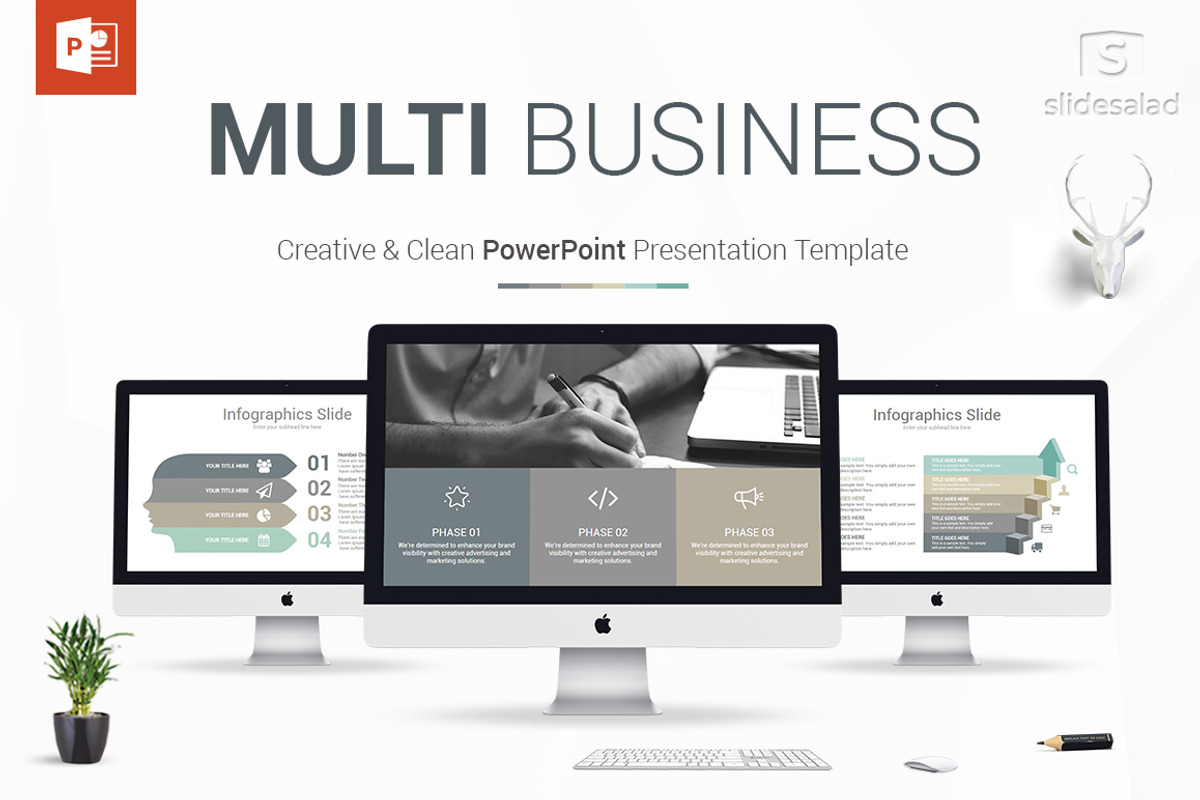 Multi Business PowerPoint Template, a Presentation Template by SlideSalad (Photo 28 of 28)