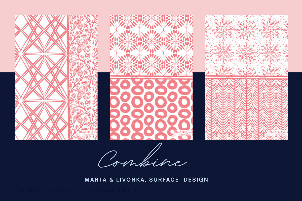 Modern Seamless Patterns Bandle, a Pattern Graphic by Marta & Livonka (Photo 4 of 16)