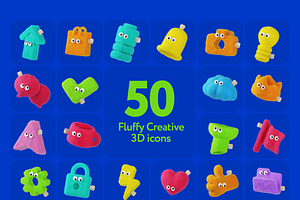 Fooksy Fluffy 3D Illustrations