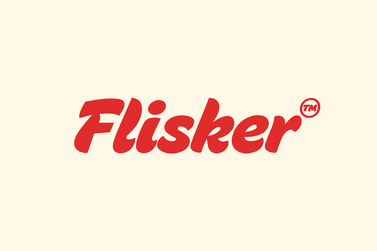 Flisker – Retro Italic Display Font, a Script Font by gafaroff studio (Photo 1 of 7)