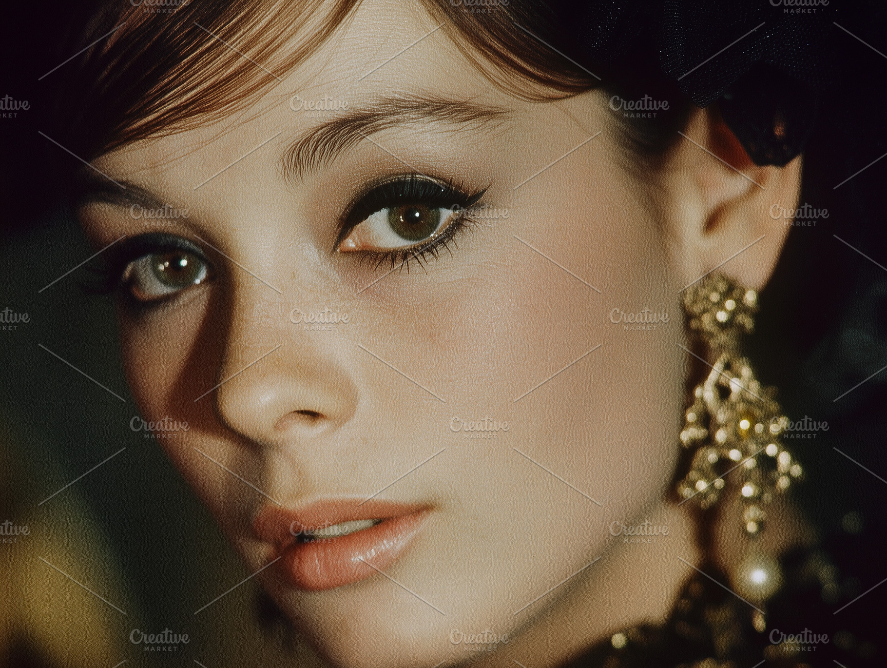 1960s Woman Close Up Classic Makeup, a Beauty & Fashion Photo by k.tay