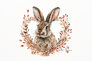Vintage Rabbit With Heart Clipart, an Animal Illustration by New-School-Wave (Thumbnail 4 of 5)
