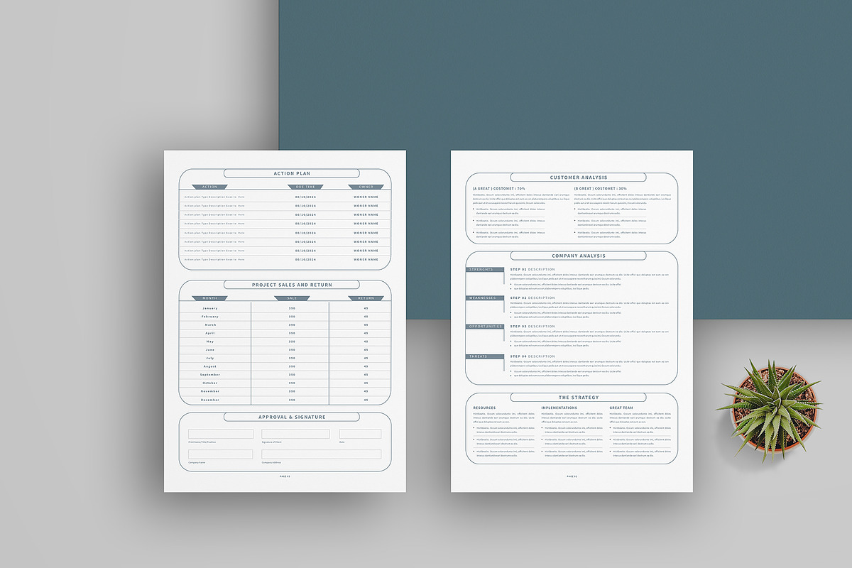Strategic Plan | MS Word & Indesign, a Stationery Template by obayes (Photo 2 of 5)