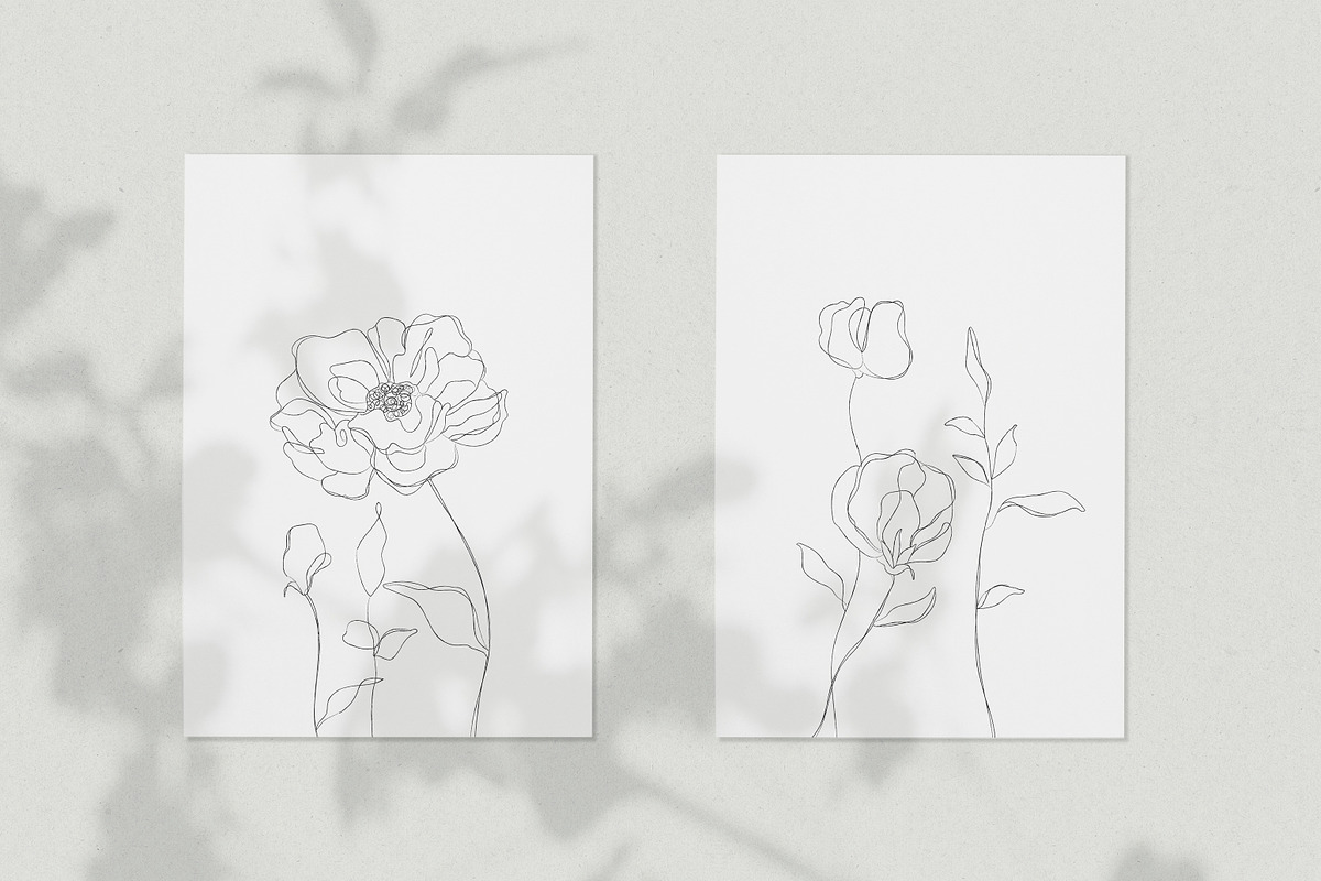 Minimalist Botanical Line Sketches, a Decorative Illustration by Galerie Design Studio (Photo 4 of 6)