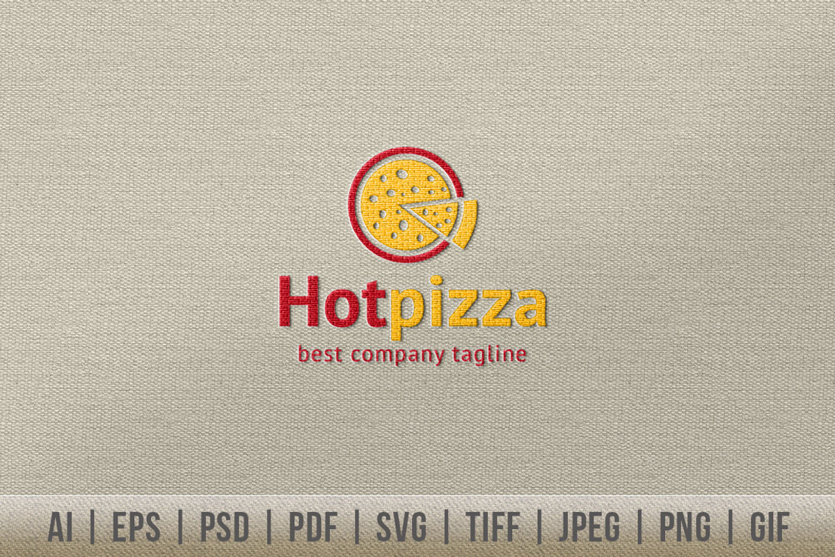 Hot Pizza Logo, a Branding & Logo Template by Dotnpix (Photo 1 of 5)