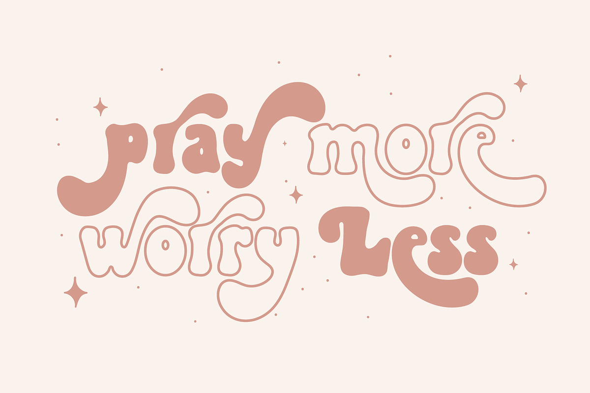 Daisy Chic A Duo Retro Groovy Font, a Sans Serif Font by Prestige Artsy Studio (Photo 10 of 10)