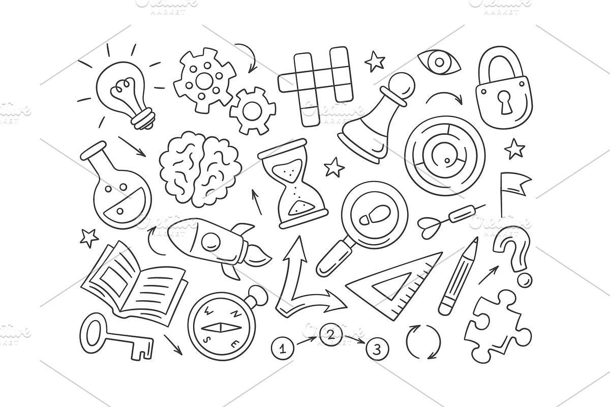 Riddles and Quizzes, an Education Illustration by Elena Pimukova (Photo 4 of 7)