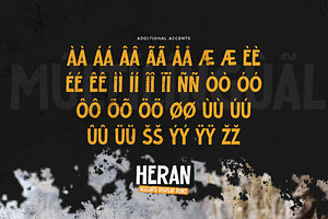 HERAN - All Caps Display Font