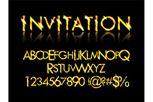 Gold Grand Opening text effect, a Graphic by Aromeo
