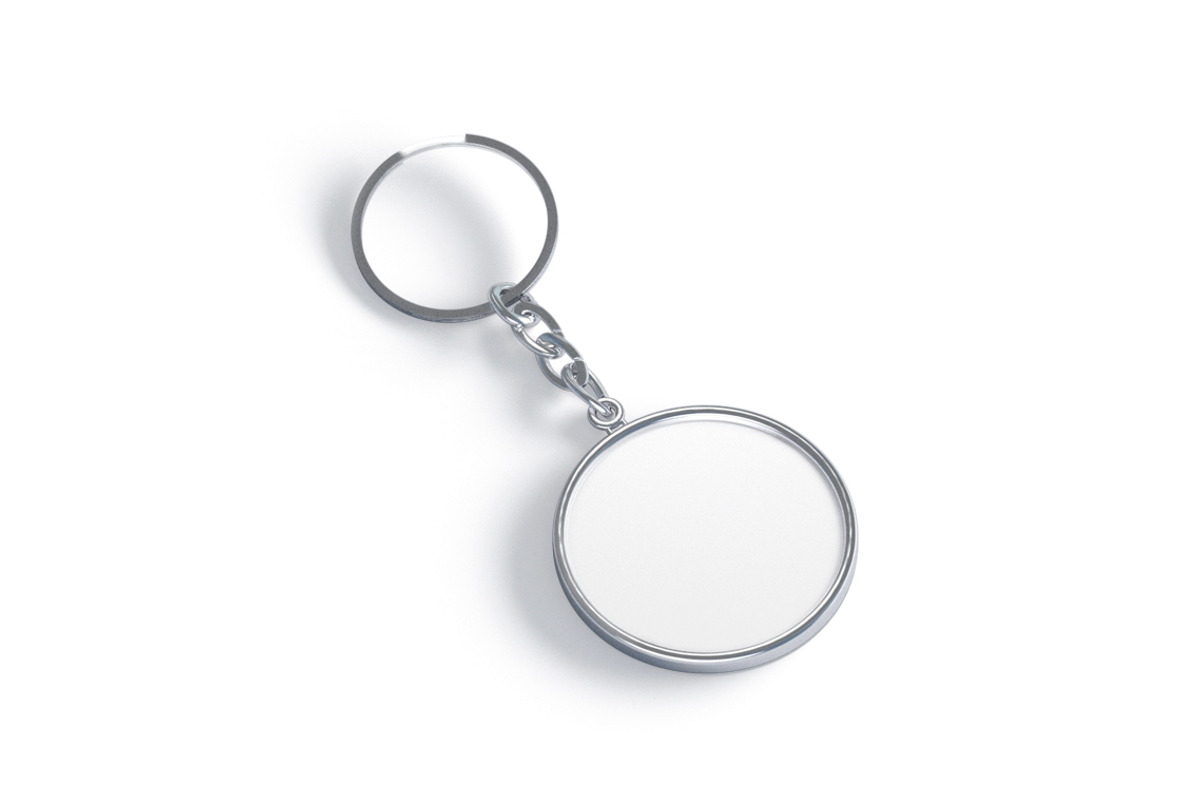 White Round Keychain 3D Model, an Object 3D Model by rebrandy (Photo 1 of 9)