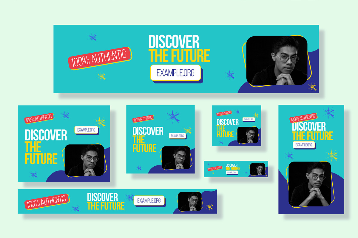 Discover The Future Web Banner Ads, a Social Media Template by CreativeShaper (Photo 4 of 4)