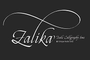 Zalika - Italic Calligraphy Font, a Blackletter Font by Cititype (Thumbnail 1 of 12)