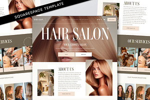 Hairdresser Stylist Website Template, a Templates & Theme by Template Twist Shop