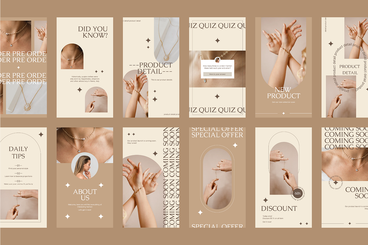 Esthetique Fashion Instagram Kit, a Social Media Template by Illustraly Design (Photo 3 of 3)