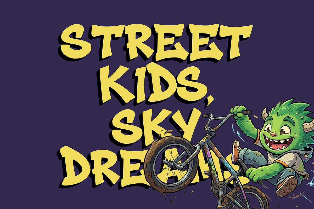 Grime Slime - Dripping Graffiti Font, a Handwritten Font by figuree studio (Photo 3 of 7)