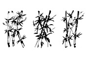 Vector japanese bamboo set, a Decorative Illustration by DerzhavinaArt (Thumbnail 3 of 4)