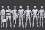 Lowpoly People Casual Pack Volume 6, a Characters & Person 3D Model by Kanistra Studio (Thumbnail 2 of 9)