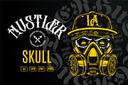 Hustler Skull Vector Art, a Decorative Illustration by Vecster (Thumbnail 1 of 7)