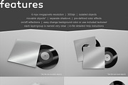 12'' Vinyl Record Mockup Set - 8 PSD, a Packaging Mockup by mockupgeek (Thumbnail 2 of 3)