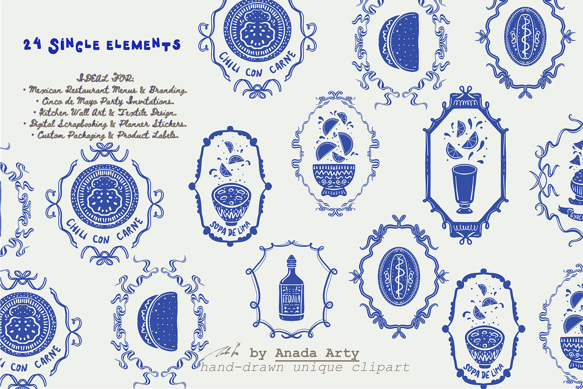 Mexican food collection, a Food Illustration by Anada Arty (Photo 10 of 12)