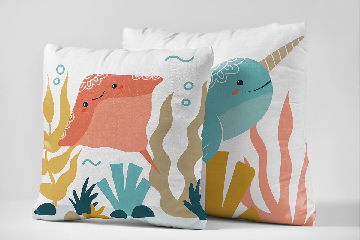 Under the sea clipart for kids, an Animal Illustration by RinaKustova (Photo 10 of 12)