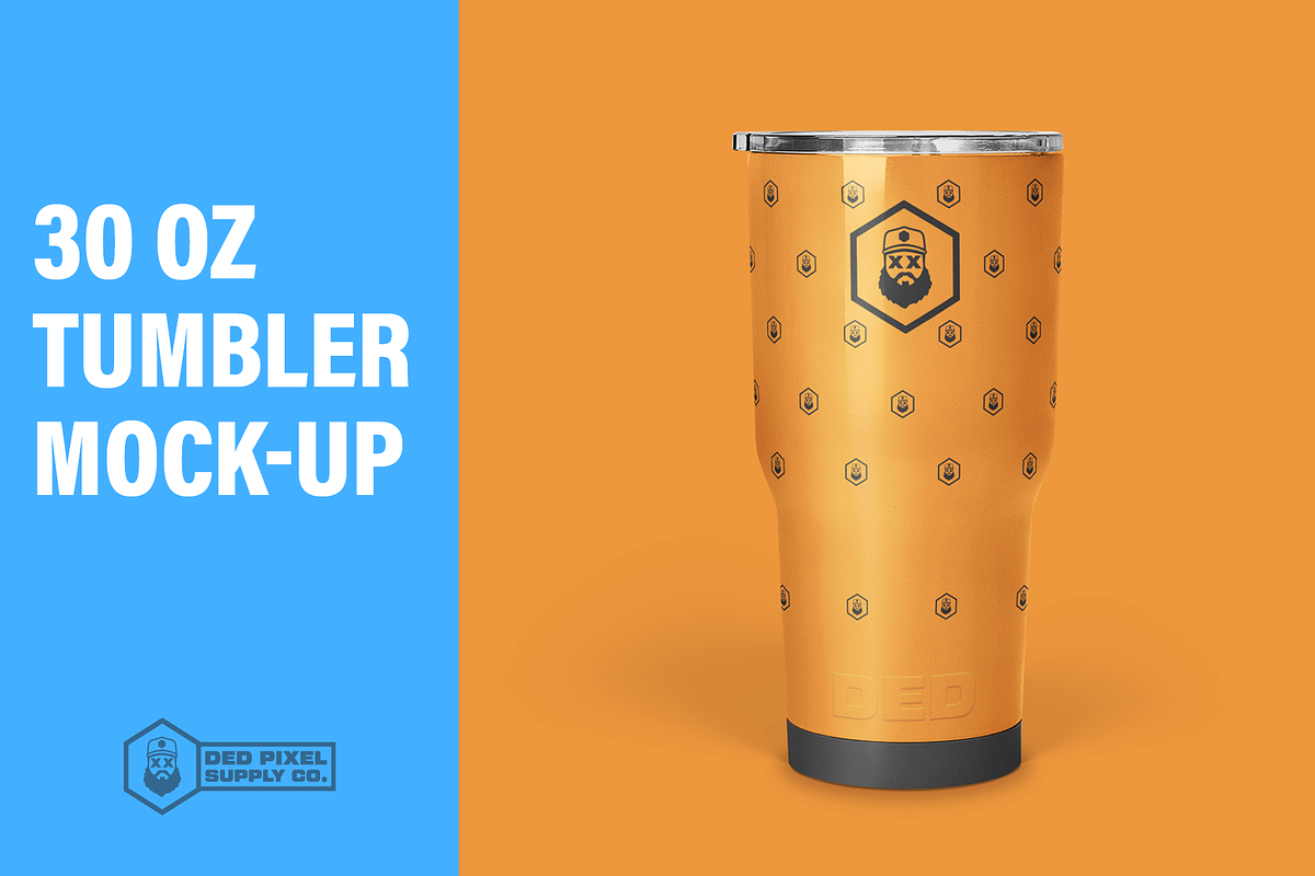 30 oz Tumbler Mock-Up, a Cups & Container Mockup by dedpixel supply co. (Photo 1 of 3)