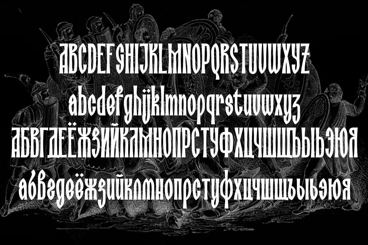 Porosya, a Blackletter Font by NREY (Photo 5 of 9)