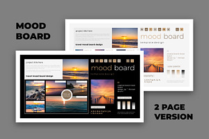 Travel Mood Board Template, an UI Kit Template by MightyDesign
