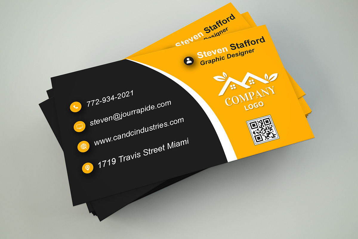 Simple Modern Card PSD preview 5