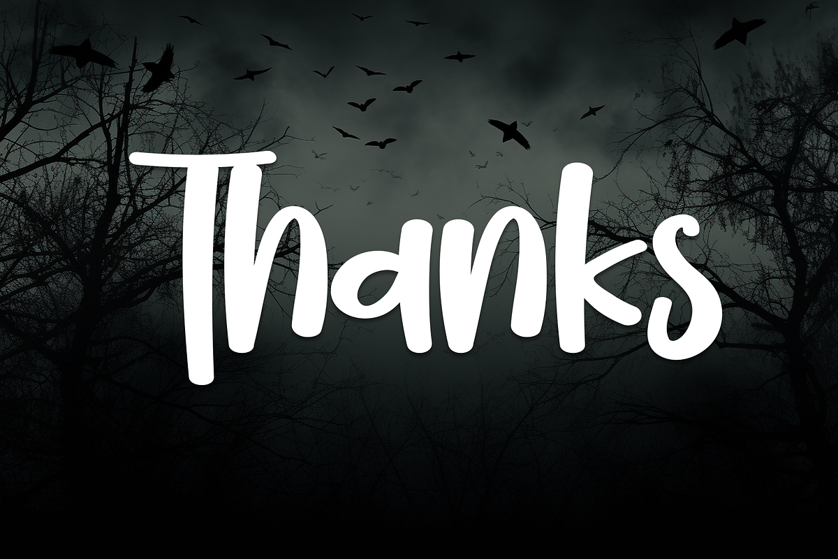 Spooky | Script Font, a Script Font by Scratchones (Photo 8 of 8)