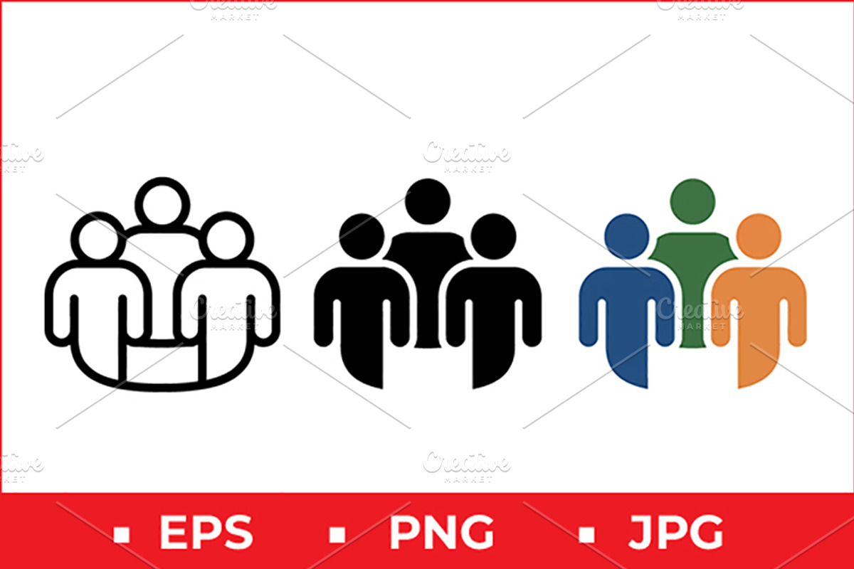 Teamwork Vector Icons, a Solid Icon by Artonix (Photo 1 of 2)
