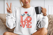 Crochet Yarn Valentine Love PNG, a Seasonal Illustration by YA Design (Thumbnail 3 of 4)