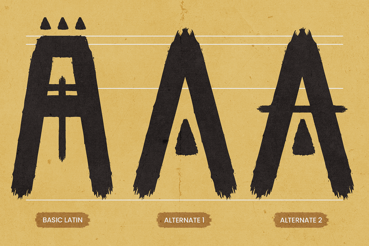 Kleopatra – Brush Ethnic Geometric, a Sans Serif Font by Inviline.co (Photo 4 of 15)