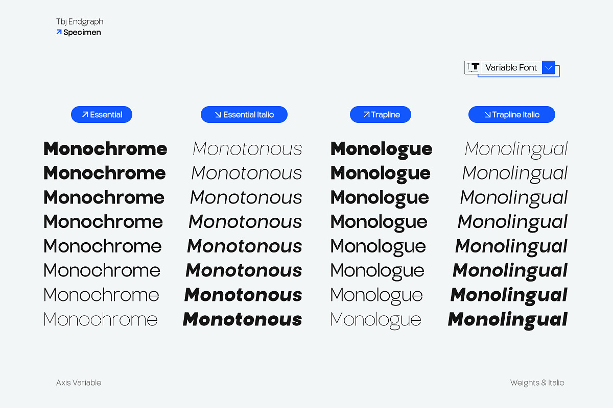 TBJ Endgraph Variable Font, a Sans Serif Font by Taboja Studio (Photo 3 of 21)