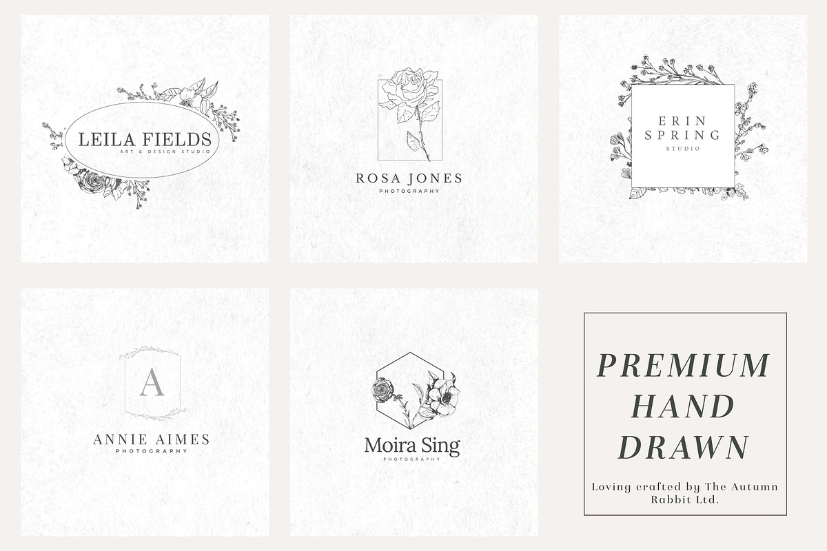Logo Bundle Vol.1 - Botanical, a Branding & Logo Template by The Autumn Rabbit Ltd (Photo 4 of 8)
