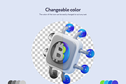 Cripsy Cryptocurrency 3D Icons, a 3D by Welovegraphics (Thumbnail 7 of 10)
