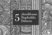 5 handdrawn psychedelic patterns, a Pattern Graphic by Storyteller Imagery (Thumbnail 1 of 6)
