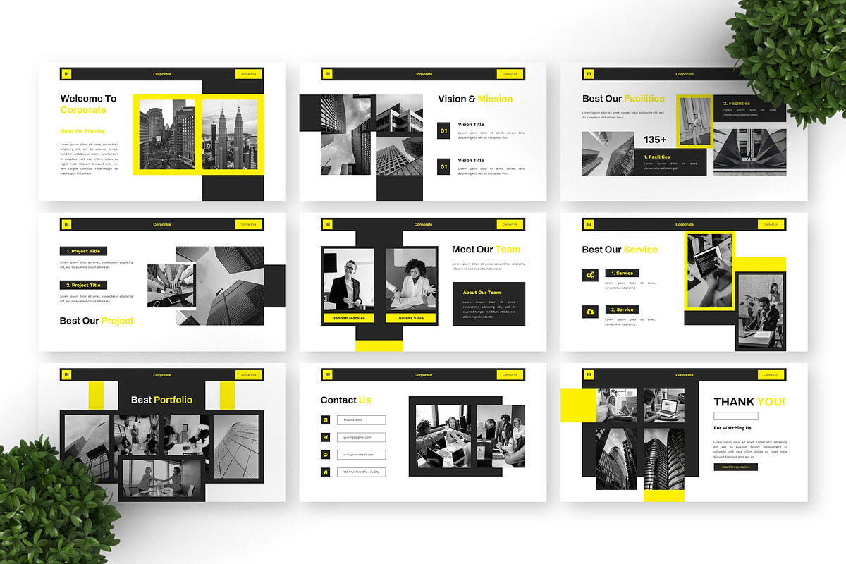 Corporate - Business Google Slide, a Presentation Template by Deepslide Studio (Photo 4 of 4)
