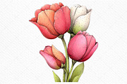 Whimsical Spring Tulip Flower Png, an Illustration by Craft Nest (Thumbnail 10 of 11)