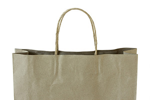 close up brown paper bag