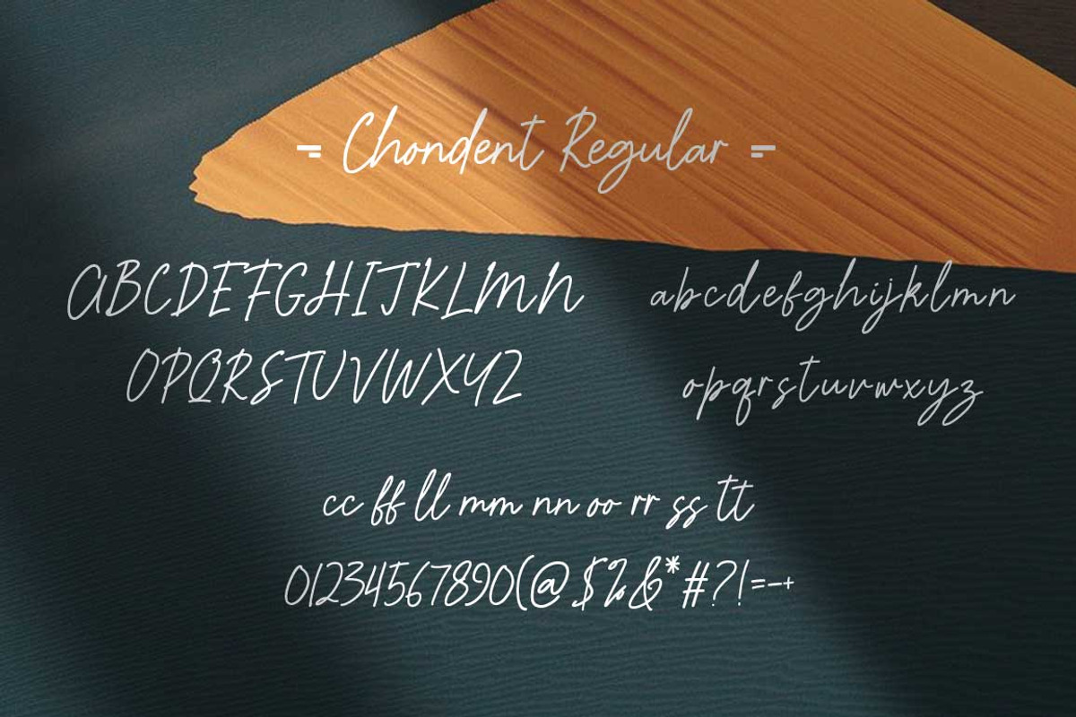 Chondent, a Handwritten Font by Lucky Type (Photo 7 of 8)