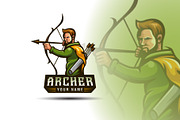 Archer Mascot sport Logo design, a Branding & Logo Template by Agung_cs (Thumbnail 1 of 2)