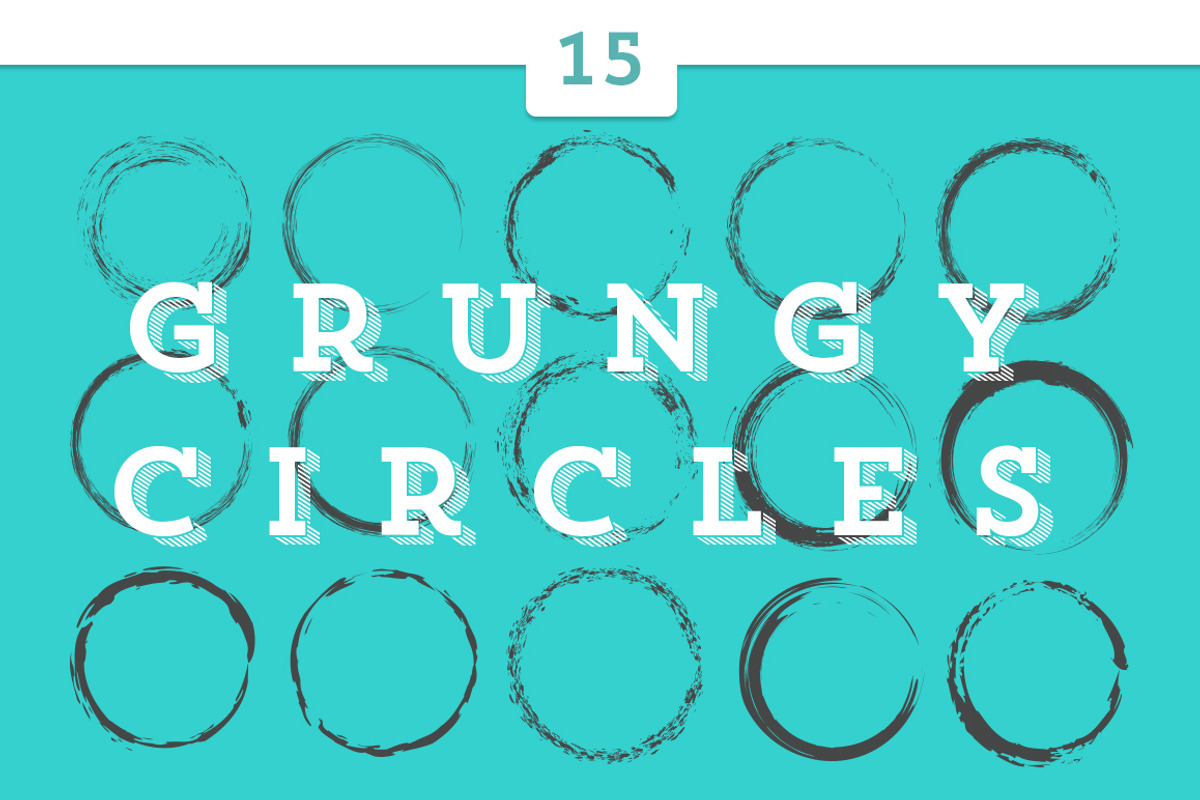 15 Grungy Circles