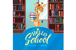Giraffe. background concept back to, an Object Illustration by Onyx