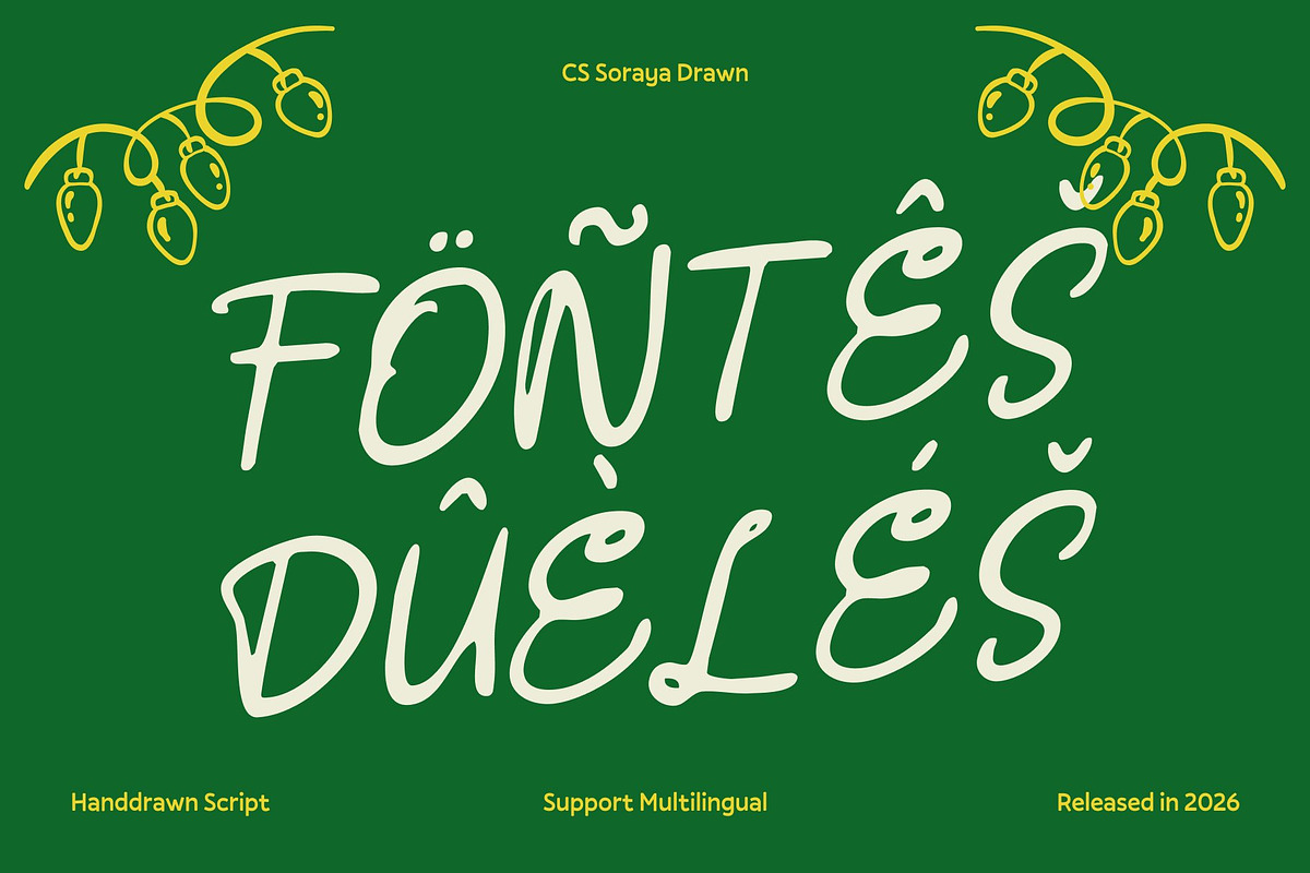 CS Soraya Drawn, a Script Font by Craft Supply Co. (Photo 7 of 8)