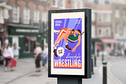 Freestyle wrestling fight posters, a Sport Illustration by PaperTrident (Thumbnail 4 of 7)