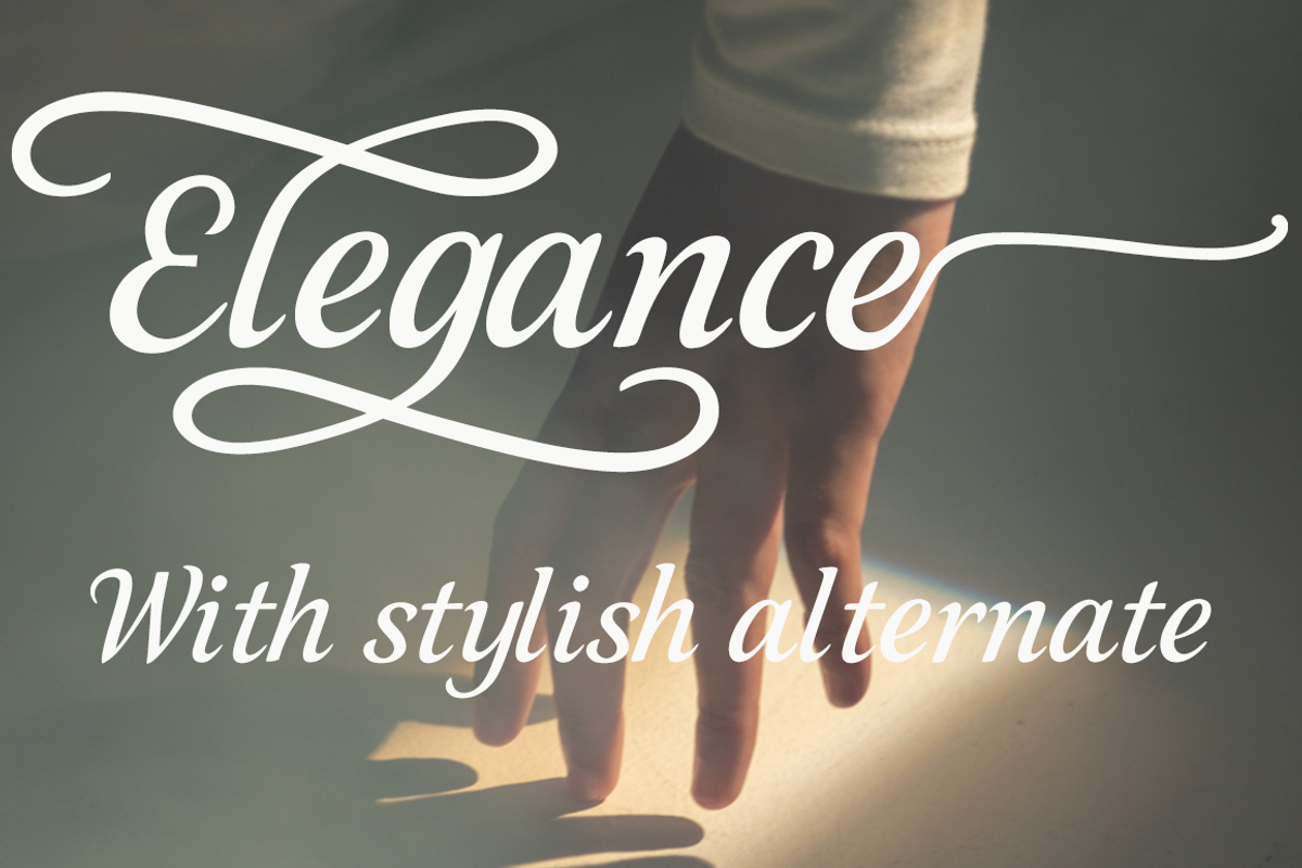 Elegancy font duo, a Script Font by cocodesign (Photo 3 of 9)