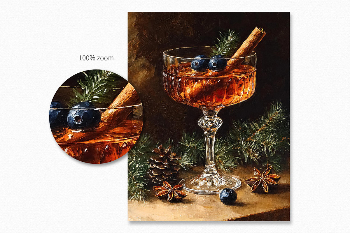 Christmas Cocktails, a Decorative Illustration by rileyBgraphics (Photo 6 of 6)