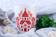 Red and Gold Watercolor Christmas, a Seasonal Illustration by ArtIrisArt (Thumbnail 13 of 13)