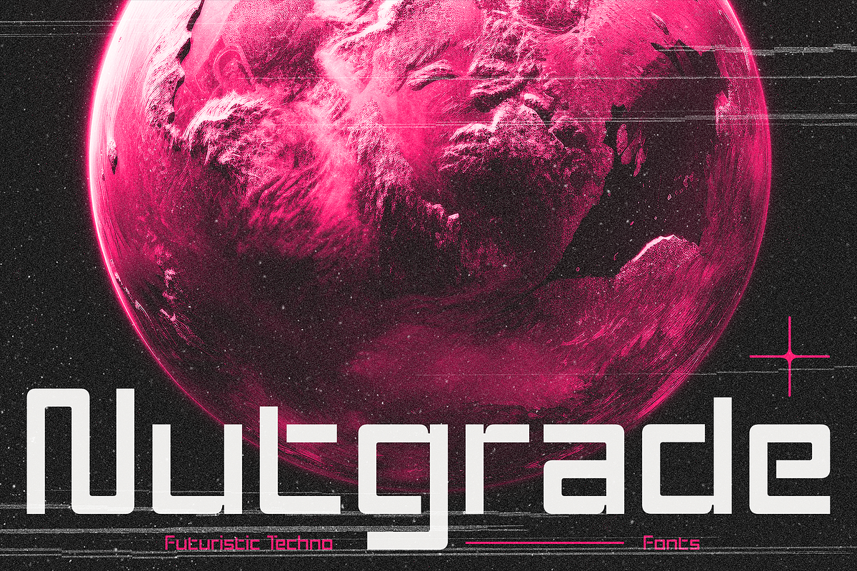 Nutgrade - Futuristic Techno Fonts, a Sans Serif Font by Konstantine Studio (Photo 1 of 4)